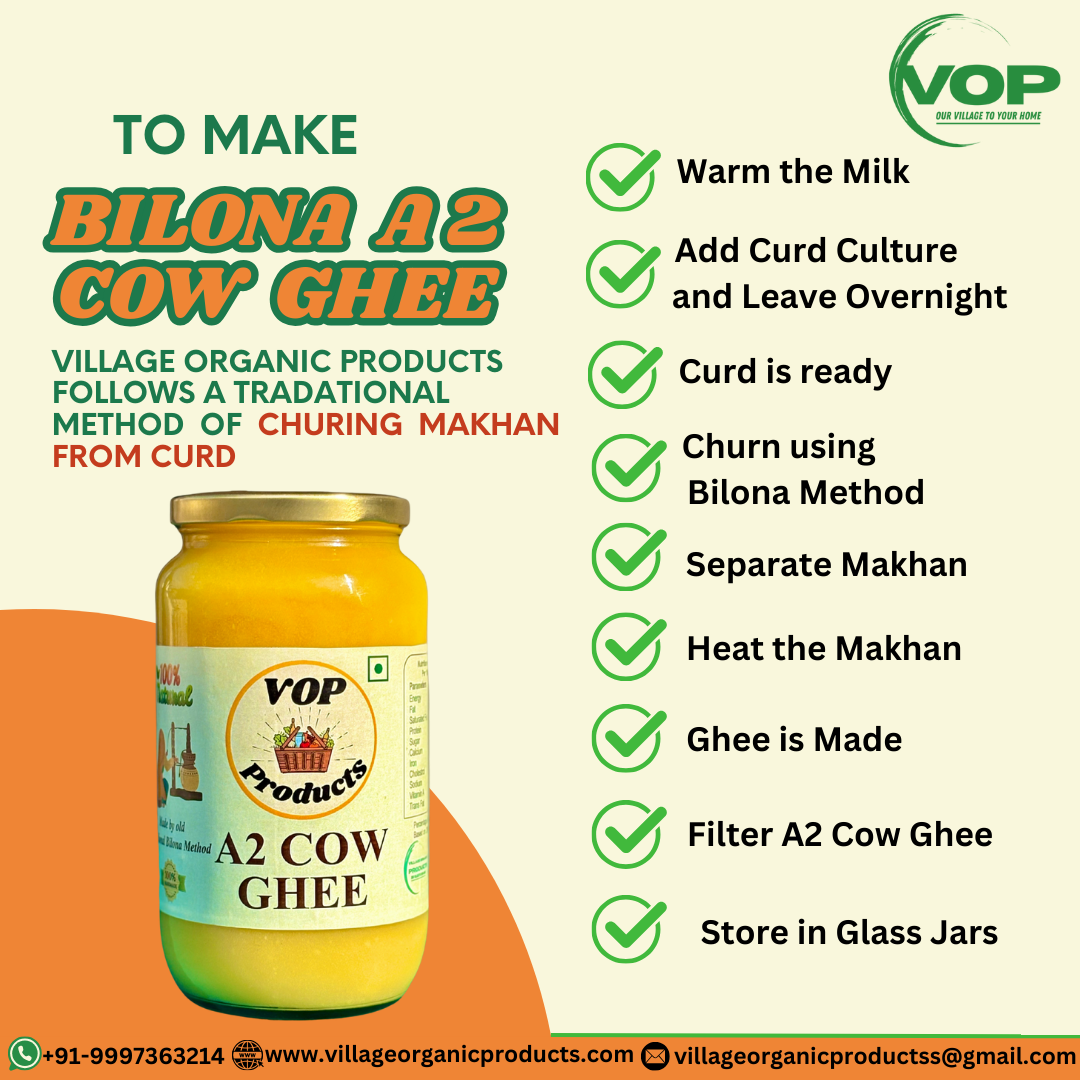 Bilona A2 Cow Ghee - VOP Products