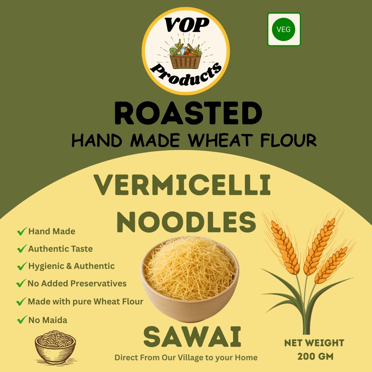 Roasted Hand Made Vermicelli